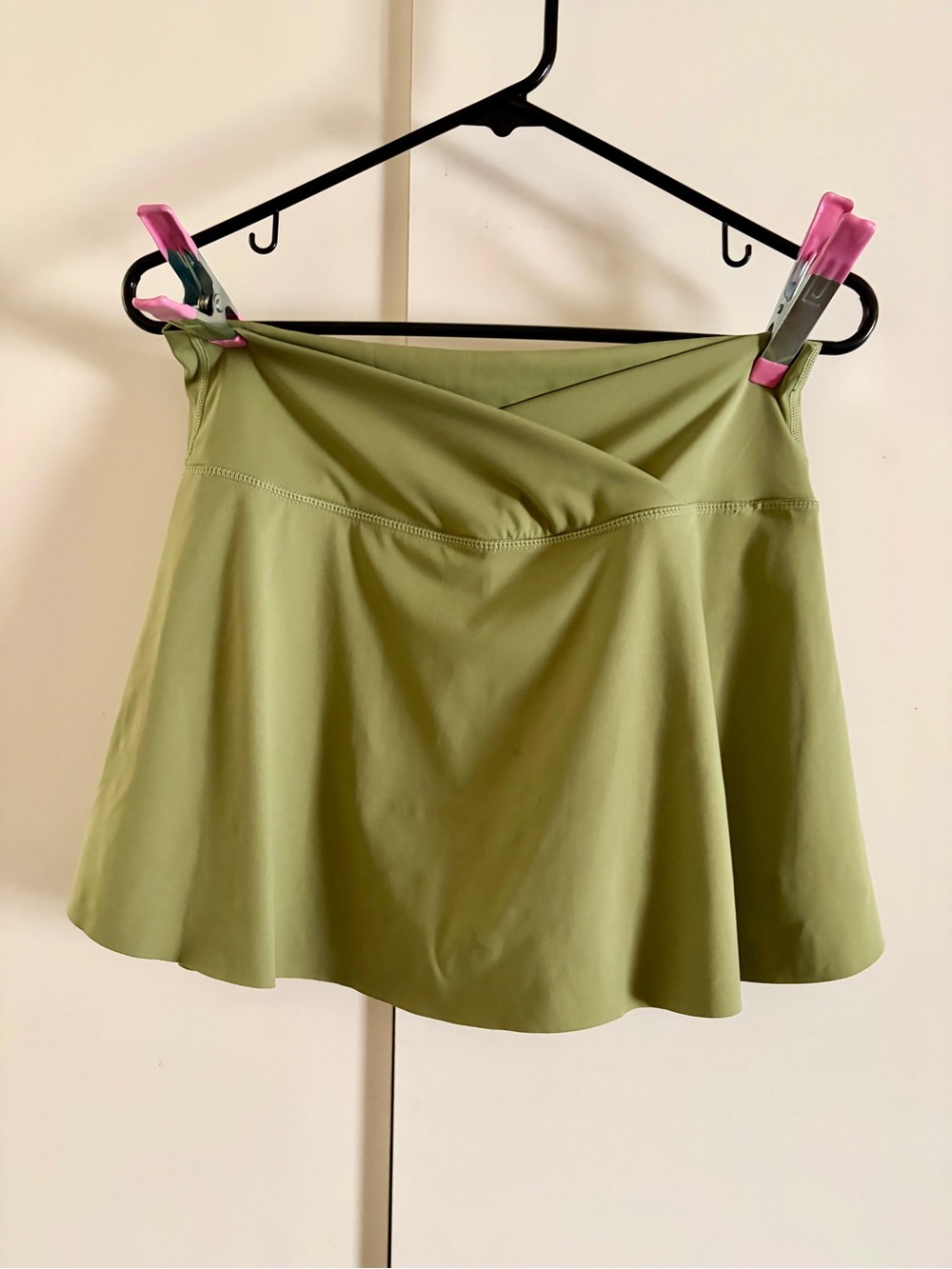Olive Green Women's Flared Skort #0021